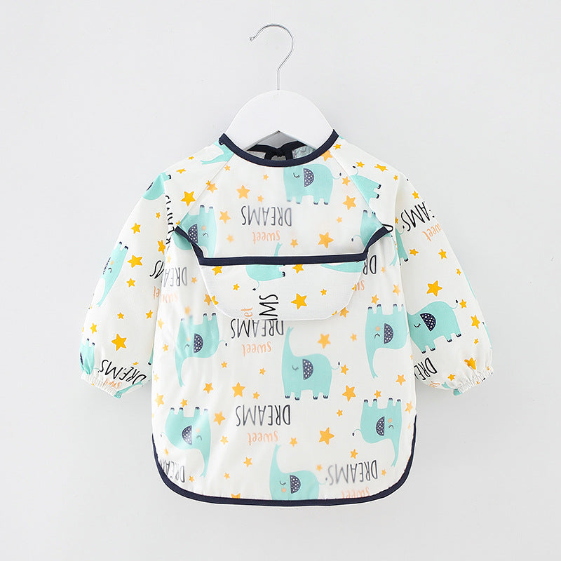 Long Sleeve Waterproof Baby Feeding Bib