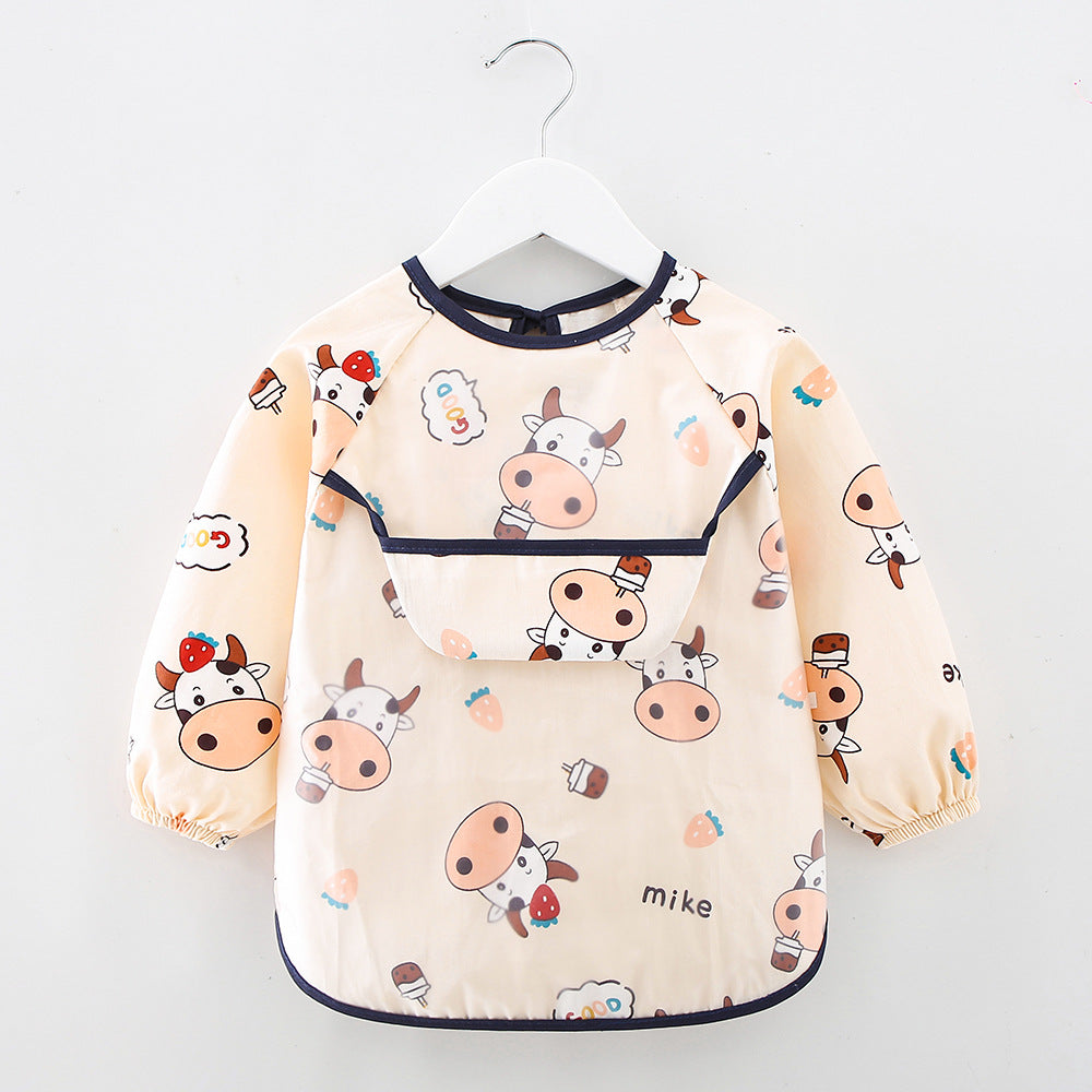 Long Sleeve Waterproof Baby Feeding Bib