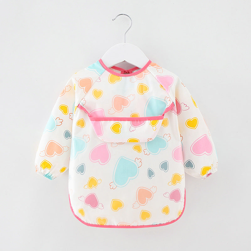 Long Sleeve Waterproof Baby Feeding Bib
