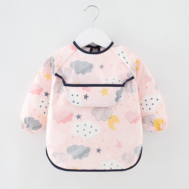Long Sleeve Waterproof Baby Feeding Bib