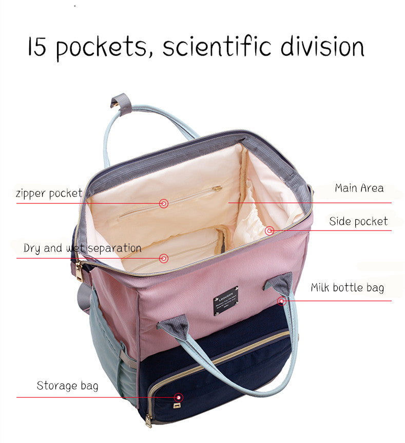 Large Capacity Baby Diaper Backpack