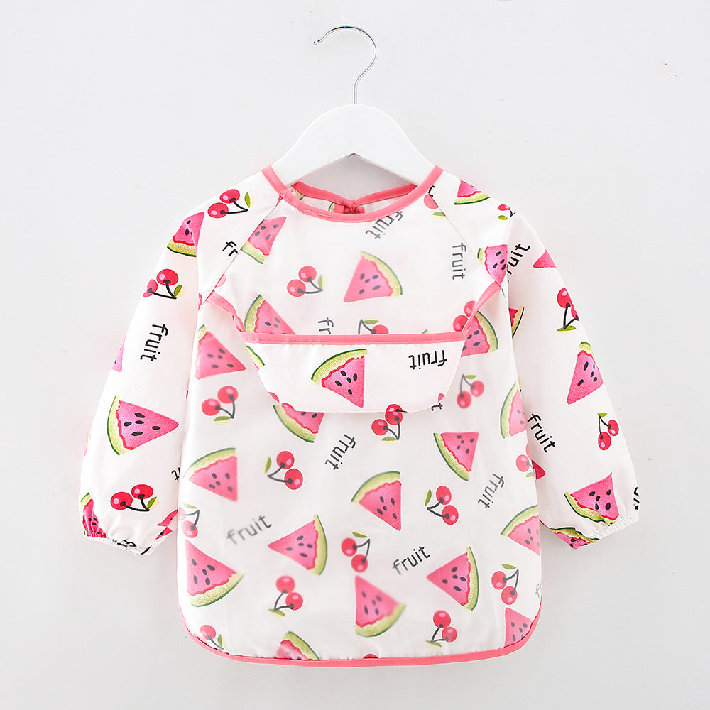 Long Sleeve Waterproof Baby Feeding Bib