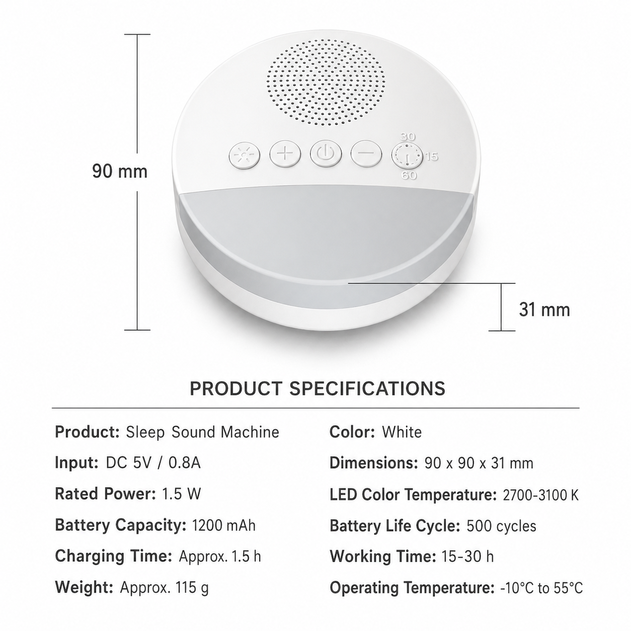 Baby White Noise Sleep Machine
