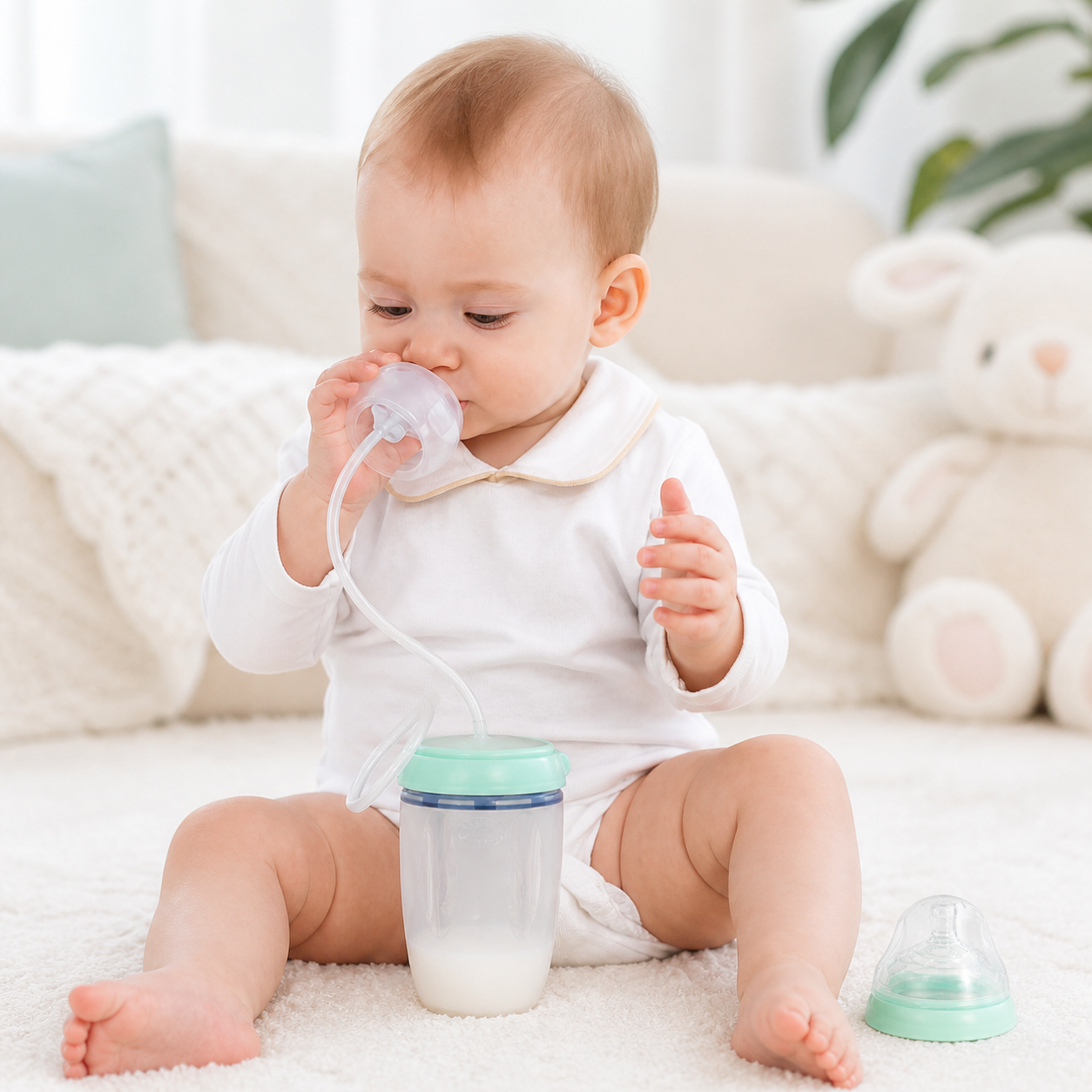 Silicone Baby Sippy Training Cup