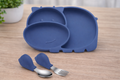 Silicone Baby Feeding Plate Set
