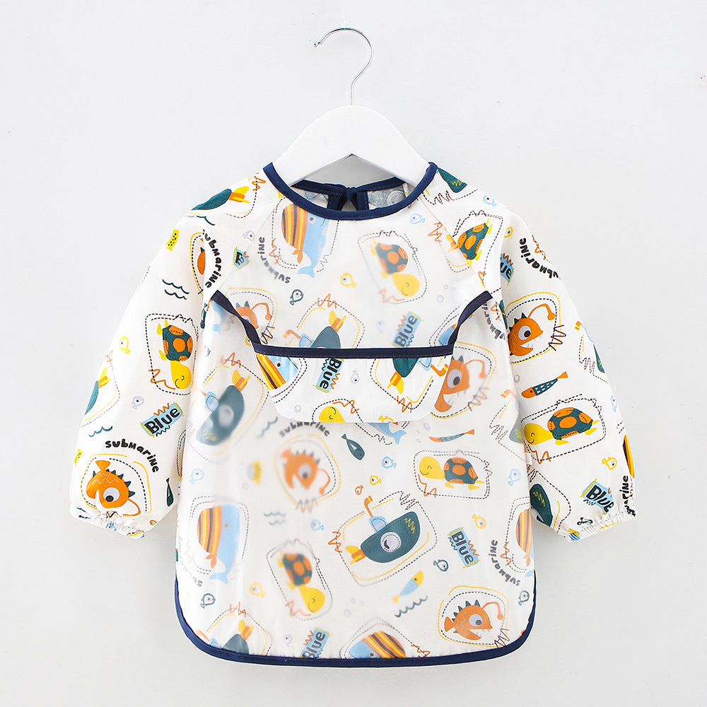 Long Sleeve Waterproof Baby Feeding Bib