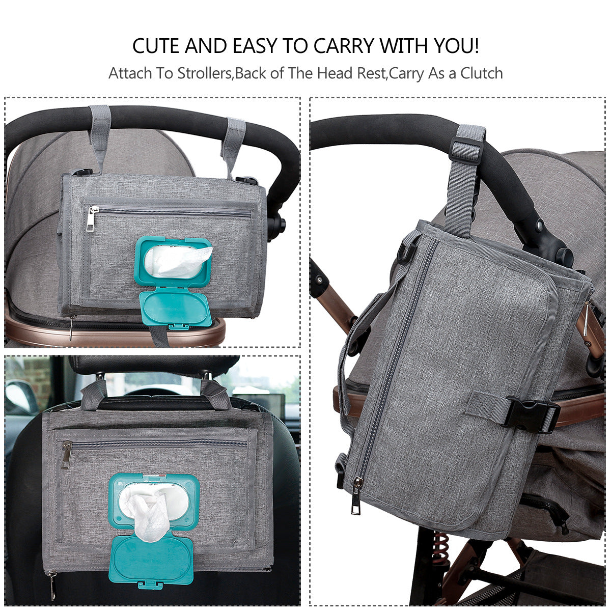 Portable Baby Changing Mat with Pillow