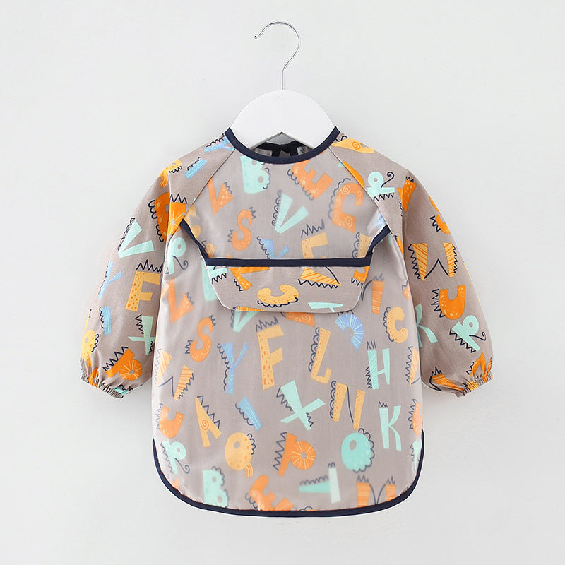 Long Sleeve Waterproof Baby Feeding Bib