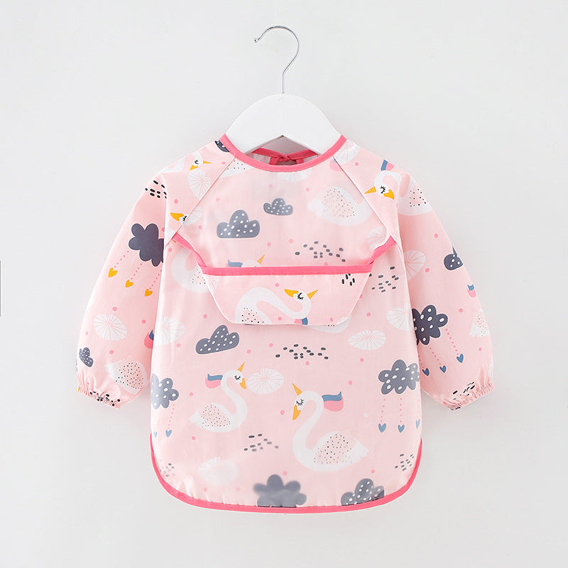 Long Sleeve Waterproof Baby Feeding Bib